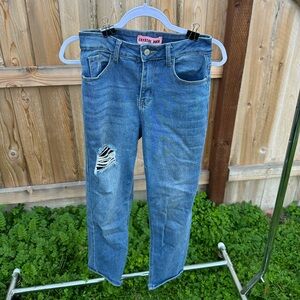 Women's Blue Straight Leg Jeans